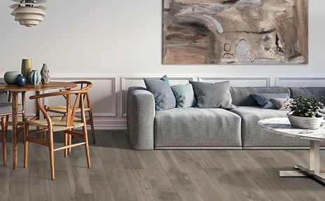 laminate flooring with gray carpet